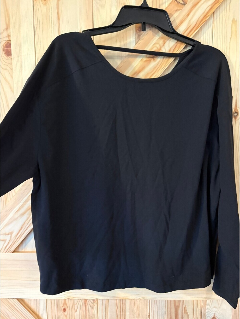 Member's Mark Long Sleeve Active Tee Black Medium